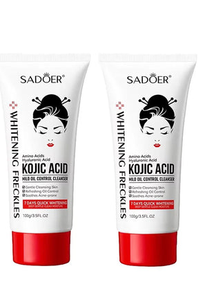 Kojic Acid Facial Wash - Deep Cleansing, Oil-Control, Moisturizing, Non-Irritating Face Cleanser (100g)