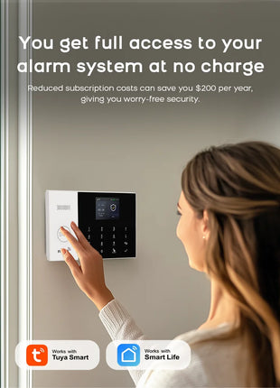 Tuya Smart WiFi GSM Home Alarm System with App & Alexa Control