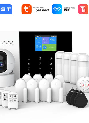 Tuya Smart WiFi GSM Home Alarm System with App & Alexa Control