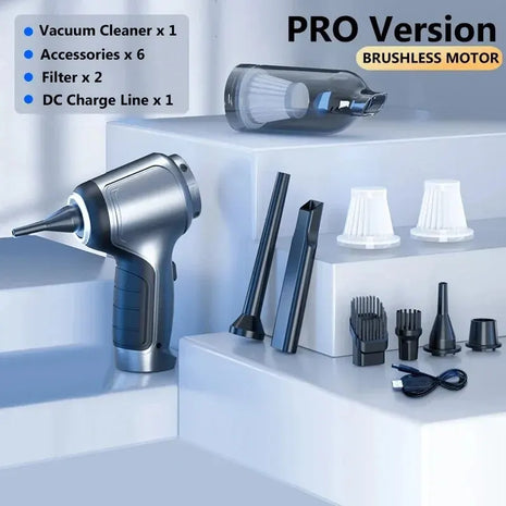 Wireless Car & Home Handheld Vacuum Cleaner - Strong Suction, Dual Use
