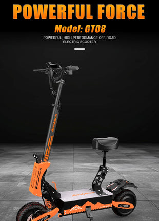 5600W Dual Motor Electric Scooter with 46MPH Top Speed & Seat