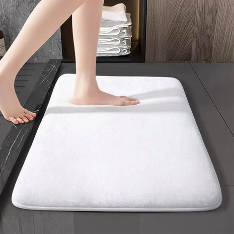 Super Absorbent Non-Slip Coral Velvet Bath & Kitchen Floor Mat