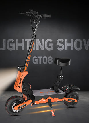 5600W Dual Motor Electric Scooter with 46MPH Top Speed & Seat