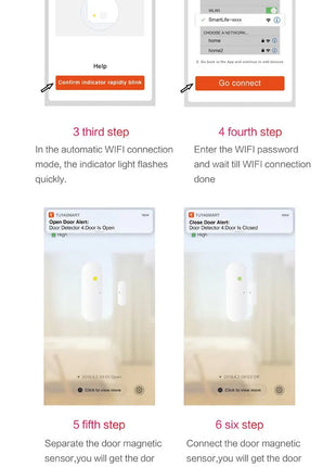 WiFi Smart Door Sensor with App Alerts & Alexa/Google Home Support