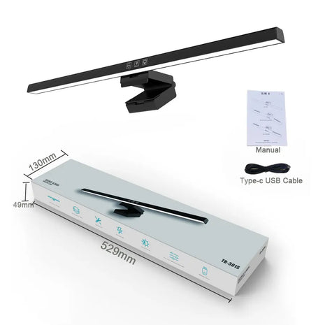 50cm LED Monitor Light Bar with Stepless Dimming & USB Power