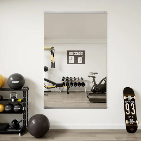 32"x48" Frameless Full-Length Workout Mirror for Home Gym & Yoga
