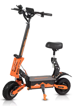 5600W Dual Motor Electric Scooter with 46MPH Top Speed & Seat
