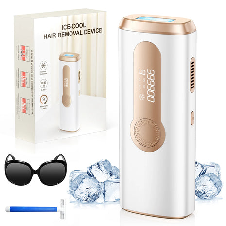 IPL Laser Hair Removal Device for Men & Women - Painless Permanent Epilator