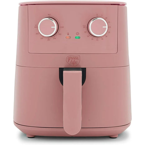 4.5QT Mechanical Air Fryer with PFAS-Free Ceramic Nonstick, Dusty Pink