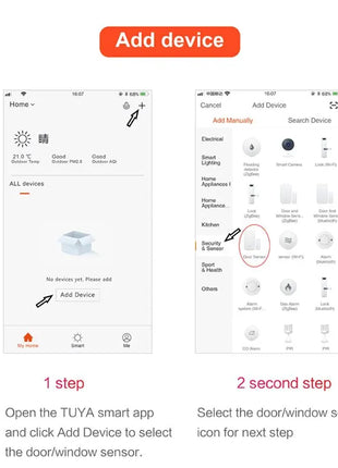 WiFi Smart Door Sensor with App Alerts & Alexa/Google Home Support