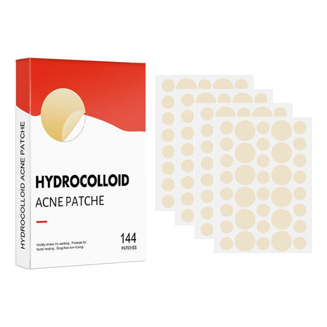 144-Piece Acne Pimple Patches - Invisible Healing Spot Stickers, 2 Sizes