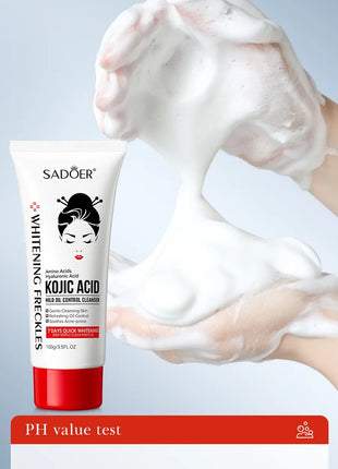 Kojic Acid Facial Wash - Deep Cleansing, Oil-Control, Moisturizing, Non-Irritating Face Cleanser (100g)