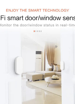 WiFi Smart Door Sensor with App Alerts & Alexa/Google Home Support
