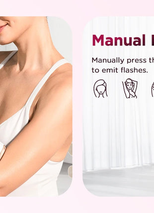 IPL Laser Hair Removal Device for Men & Women - Painless Permanent Epilator