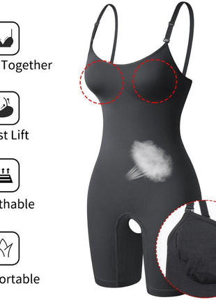 Women's Full Body Shapewear Bodysuit with Tummy Control - Slimming & Comfortable
